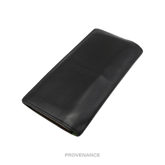 🔴 Gucci Long Wallet - Black Floral Leather - Picture 5 of 9